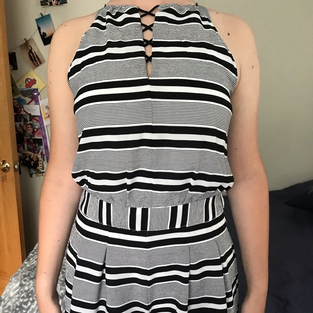 Striped romper